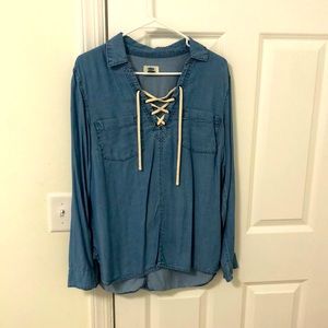 Jean long sleeve top